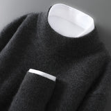 Men's Casual Loose-Fitting Cashmere Base-Layer Sweater