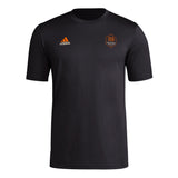 adidas Mens Short Sleeve Pre-Game T-Shirt Black/Houston Dynamo XX-Large