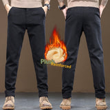 Chaolunbu Mens Light Mature Casual Pants Straight