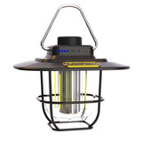 Vintage Outdoor Camping Lantern, Portable Kerosene Lamp Style Light, Smart Rechargeable Handheld Lamp, LED Tent Light