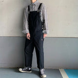 Men's Loose-Fit Stylish Multi-Pocket Jumpsuit With Suspender Straps