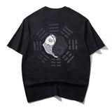 Koi Top Chinese Trendy Embroidered Short Sleeve