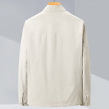 Mens Slim-fit Stand-collar Jacket