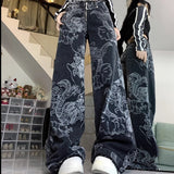 American-style Streetwear Retro Machete Jeans
