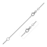 Extendable Cable Chain in 14k White Gold (1.2mm)
