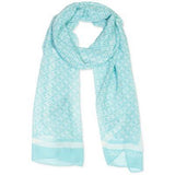Calvin Klein Chain-Print Chiffon Oblong Scarf