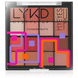 LYKD 300 Peachy Vibes Eyeshadow Palette: 16 Matte & Shimmer Colors, High Pigment, Blendable Makeup Palette for Stunning Eye Looks