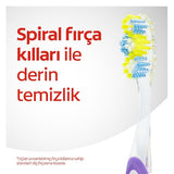 Colgate Twister Manual Toothbrush - Medium Bristles, Deep Cleaning & Tongue Scraper for Superior Oral Hygiene