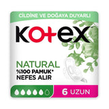 Kotex Natural Ultra Long Pads for Gentle Protection 6 Count