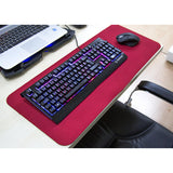 Addison Gaming Mouse Pad: Extra Large Red Non-Slip Extended Mat (27.5x11.8 in) for Enhanced Precision & Comfort