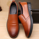 Mens Breathable Casual Business Leather Shoestrendy And Versatile
