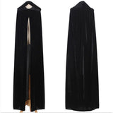 Velvet Thin Black Halloween Cape Cloak