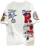 American-style Retro Fashion 3D Digital Print American Top