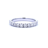 .75ct Diamond Wedding Band Ring 14KT White Gold