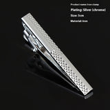 Men's Formal Wear Business Silver Simple Fashion Short Tie Clip