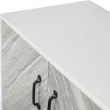Cabinet with 2-Doors and 3-Open Shelves