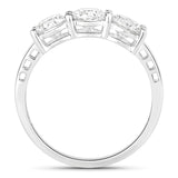 1.50 Carat Genuine Lab Grown Diamond 14K White Gold Ring