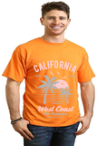 California West Coast Men's Bamboo Viscose/Organic Cotton Short Sleeve Graphic T-Shirt