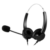 Call Center Noise Cancelling Corded Binaural Hands-free Headset with Microphone