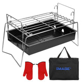 Camping Grill Barbecue Tool Folding & Lightweight Steel Mesh Portable