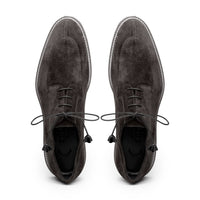 26-220-GRY CAMPO Sueded Goatskin Lace Up, Grey