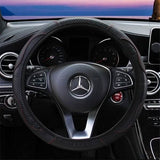 Car Auto Steering Wheel Cover Carbon Fibre Breathable Anti-slip Protector