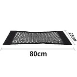Car Back Rear Mesh Trunk Seat Elastic String Net Magic Sticker Universal Storage Bag