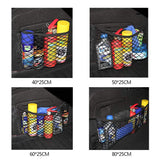 Car Back Rear Mesh Trunk Seat Elastic String Net Magic Sticker Universal Storage Bag