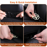 Car Back Seat Organizer with Foldable Table Tray 8 Pockets