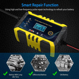 Car Battery Charger 12V/6A Smart Automatic Battery Charger Pulse Repair