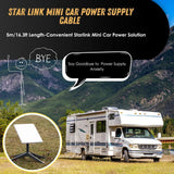 12V-24V Car Cigarette Lighter to DC Power Cable for Starlink Mini | 3M-10M