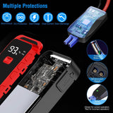 Car Jump Starter Booster 2500A Peak 25800mAh Battery Charger Power Bank