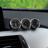 Car Mini Watch Clock Hygrometer Thermometer