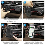 Car Phone Holder CD Slot Phone Mount 360 Rotatable