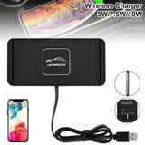 Car QI Wireless Phone Charger Non Slip Pad Mat Fast Charging