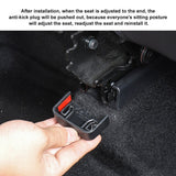Seat Slide Rail Safety Plugs for Model 3/Y | 4-Pack