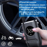Car Tire Inflator Pump Portable 150 PSI with LED Light