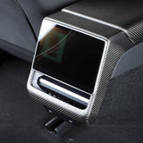Carbon Fiber Backseat Vent Cap Cover For Model 3 Highland & New Model Y