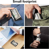 Carbon Fiber Pocket Money Clip Wallet with RIFD Card Blocking