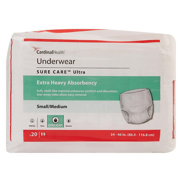 Cardinal Health Sure Care Ultra Underwear, Extra Heavy Absorbency