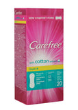 Carefree Cotton Fresh Panty Liners for Daily Freshness 20 Count