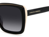 Carolina Herrera HER 0143/G/S Women's Sunglasses Black Gold 53mm