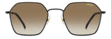Carrera 334/S Black Brown Green Rectangular Men's Sunglasses