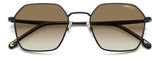 Carrera 334/S Black Brown Green Rectangular Men's Sunglasses