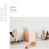 Carrotez Modern PU Leather Square Tissue Box Holder