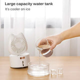 Cartoon Cat Fan Humidifier USB Charging Desktop Mute Hydrating Humidifier