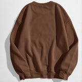 Cartoon Graphic Thermal Lined Oversized Sweatshirt