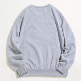 Cartoon Graphic Thermal Lined Oversized Sweatshirt