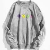 Cartoon Graphic Thermal Lined Sweatshirt