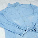 Casual Button Up Denim Shirt